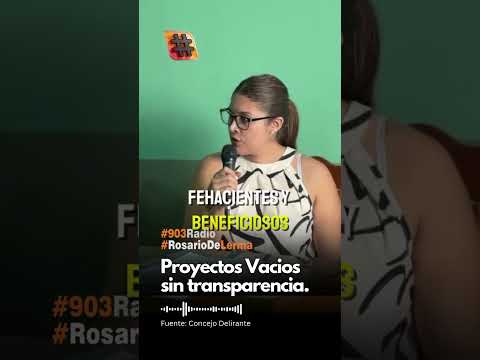 Camila Jorge Proyectos Vacios sin Trasnparencia en Rosario de Lerma