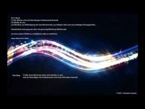 Mord & Totschlag § 211 & 212- Strafrecht BT1 01 - Jura zum Hören