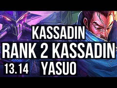 KASSADIN vs YASUO (MID) | Rank 2 Kassadin, Rank 4, 74% winrate, 6/0/3 | TR Challenger | 13.14