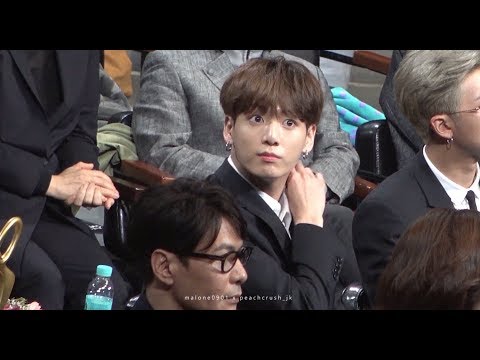 181024 대중문화예술상 대기석 정국 (JUNGKOOK FOCUS)