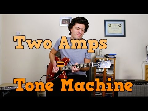 Playing Through Two Amps!! - Tone Machine
