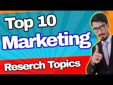 Top 10 marketing research ideas topics