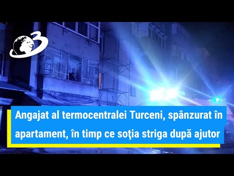 Un angajat al termocentralei Turceni, găsit spânzurat în apartament, în timp ce soţia striga