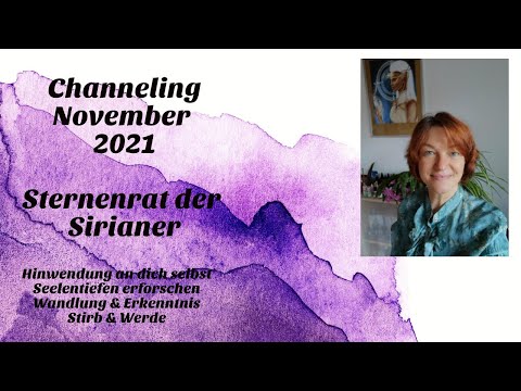 Channeling November 2021 • Sternenrat der Sirianer