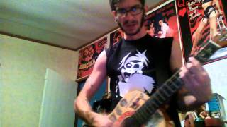 In The Graveyard acoustic Cancerslug cover by Chris Evil