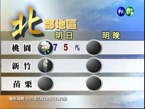 2012.07.26 華視晚間氣象 吳德榮主播