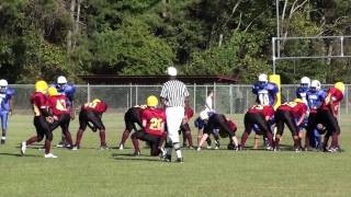 preview picture of video 'Charity Middle School Emmitt Herring #20 TD pass to Dijon Kenan #84-10/21/09 in HD!!'
