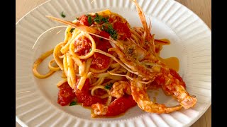 イタリア本場の味！手長海老（Scampi)のイタリアンパスタの作り方：南半球最大、シドニーの魚市場を散策