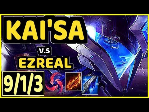 GUNKRAB (KAI'SA) vs EZREAL - 9/1/3 KDA BOTTOM ADC CHALLENGER GAMEPLAY - OC
