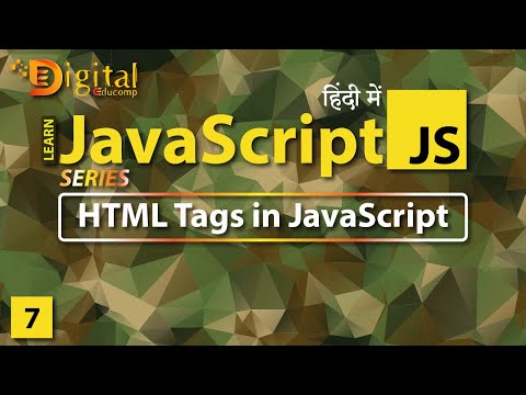 7 How To Add Html Tags In Javascript Code Javascript Tutorial In Hindi