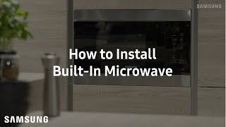 Samsung Built-In Microwave Installation Guide