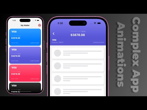 Complex App UI Animations | Wallet App UI | SwiftUI