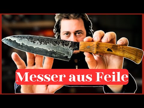 A file becomes a San-Mai chef's knife #upcycling