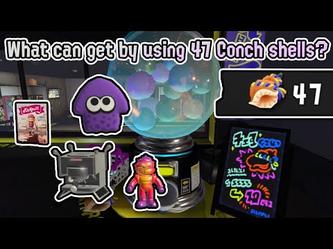 [Splatoon 3] What can get by using 47 Conch Shells on Shell Out Machine