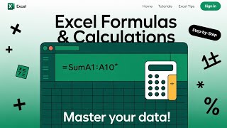 4. Formulas & Calculations in Microsoft Excel |Step-by-Step Tutorial| Excel Complete Beginners Guide