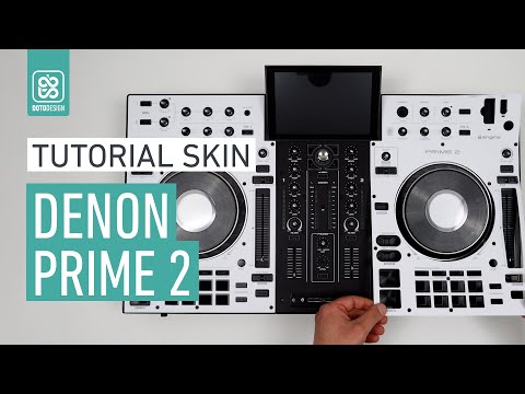 DENON Prime 2 White Skin - How to apply a dj controller Skin Tutorial Doto Design