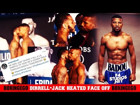ANTHONY DIRRELL TRIES TO LITERALLY WALK THOUGH BADOU JACK HEATED FACE-OFF