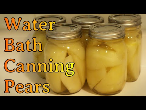 Water Bath Canning Pears