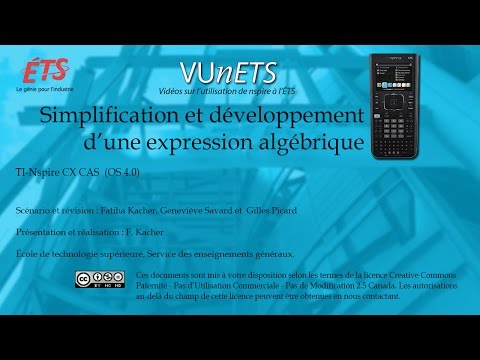 Vidéo 3 : Simplification et développement d’une expression algébrique