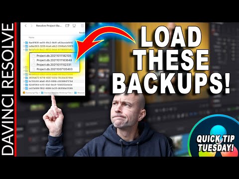 How to Restore PROJECT.DB backup file in DaVinci Resolve | Quick Tip Tuesday!