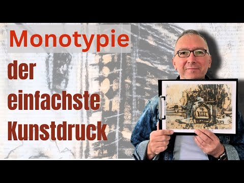 Kreative Druckkunst mit minimalen Mitteln selbst drucken | Monotypie