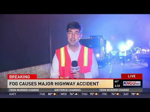 Heavy fog leads to serious crash on I-45 North