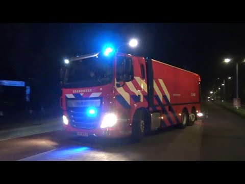 Brandweer met spoed onderweg naar een Middelbrand in Driehuis + Beelden TP