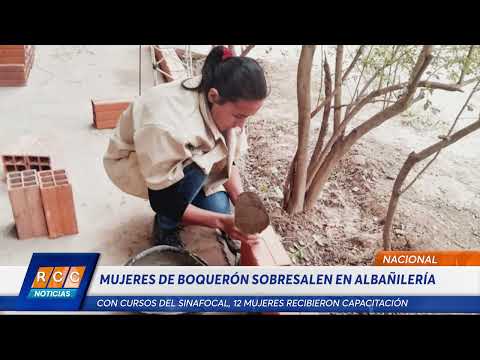 Con cursos del SINAFOCAL, mujeres se recibieron de albañil