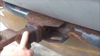 Removing trailer hitch that