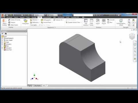 Inventor Tutorial with Isometric Sketches – Intermediate part 9 of 20