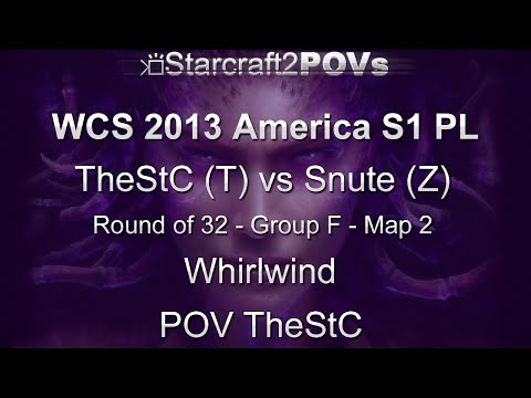 SC2 HotS - WCS 2013 AM S1 PL - TheStC vs Snute - Ro32 Group F - Map 2 - Whirlwind - TheStC