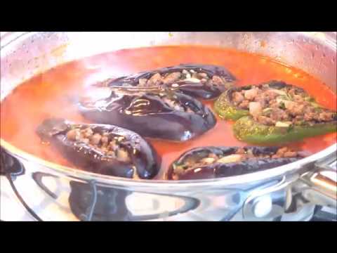 Stuffed Eggplants and Peppers /محشي الباذنجان و الفلفل / Episode 1