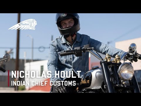 Nicholas Hoult And His Custom Indian Chief