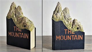 How to Make a Book Landscape Sculpture | Book Art | Book Diorama