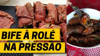 BIFE A ROL NA PRESSO - Super simples e fcil e muito saboroso