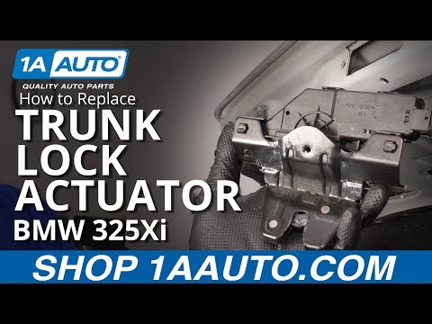 How to Replace Trunk Lock Actuator 01-05 BMW 325Xi