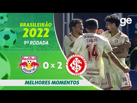 Gols e lances de Red Bull Bragantino x Internacional