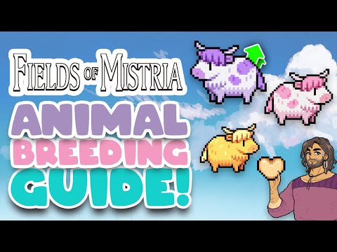 Fields of Mistria - Ultimate Animal Breeding Guide! Get Pink Animals! | Tips & Tricks