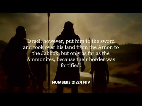 Numbers 21:24 (NIV)