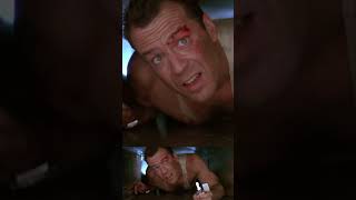 John McClane (Bruce Willis) crawling through the vents of the Nakatomi plaza building. DIE HARD