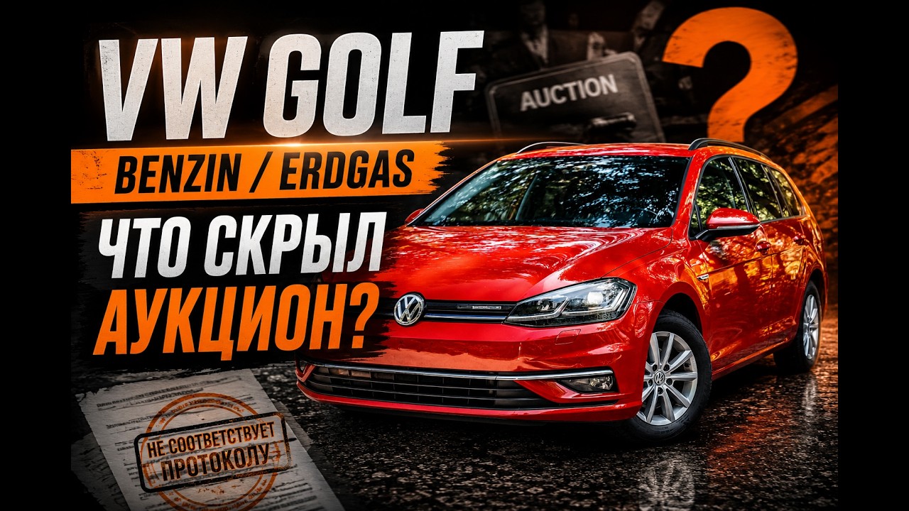 VW Golf 7 TGI Erdgas История о том, как не нужно покупать на аукционах!