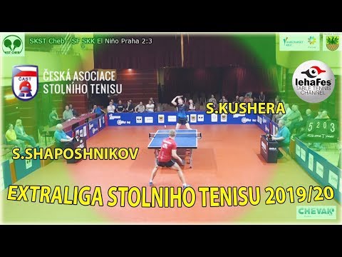 Stepan SHAPOSHNIKOV - Stanislav KUSHERA ЧЕШСКАЯ ЭКСТРАЛИГА #tabletennis #настольныйтеннис