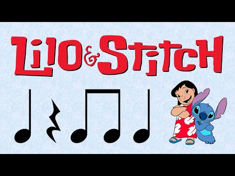 Easy Rhythm Playalong for kids | Lilo & Stitch | Eighth & Quarter Notes