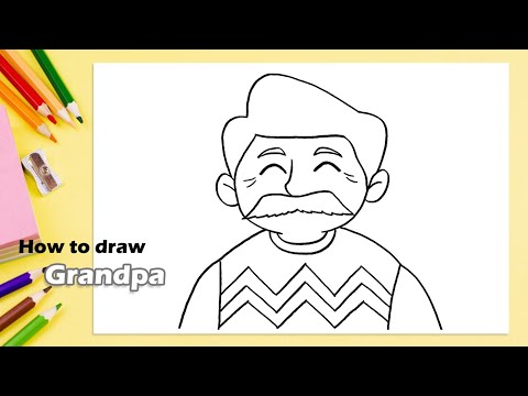 How to draw Grandpa