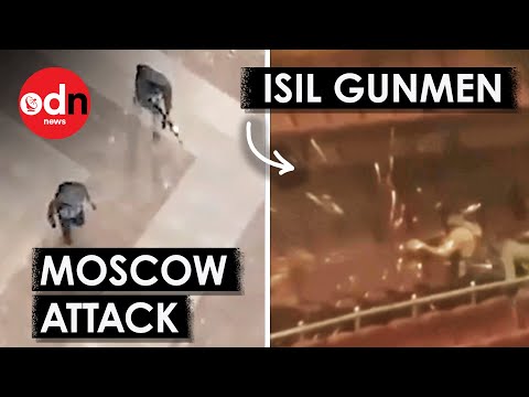 Terrifying Footage Inside Moscow's Concert Hall During Attack