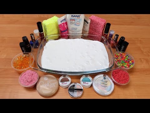 Mixing Makeup and Random Things Into Glossy Slime ! SLIME SMOOTHIE ! SATISFYING SLIME VIDEO Video