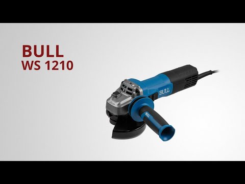 фото одноручная ушм болгарка шлифовальная bull (бул) ws 1210 125 мм, 1000 вт, плав. пуск., конст. эл. 11 0