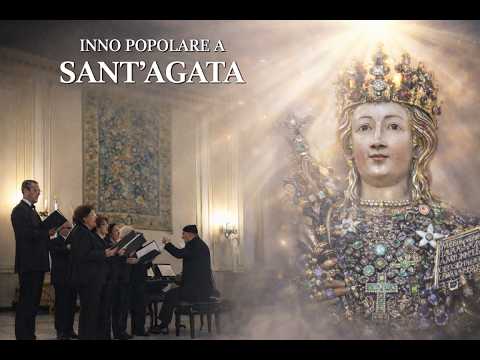 Inno Popolare a Sant'Agata LYRICS | Palazzo degli Elefanti | Canti religiosi | 4K