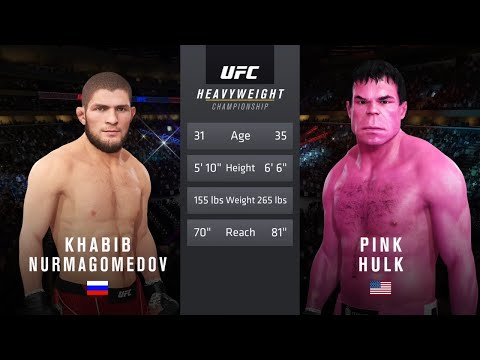 Khabib vs. Pink Hulk - EA Sports UFC 4 - Champion Fight 🦅