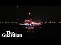 Gaza Bound Flotilla Boat Struck By Flaming Object In Tunisia
